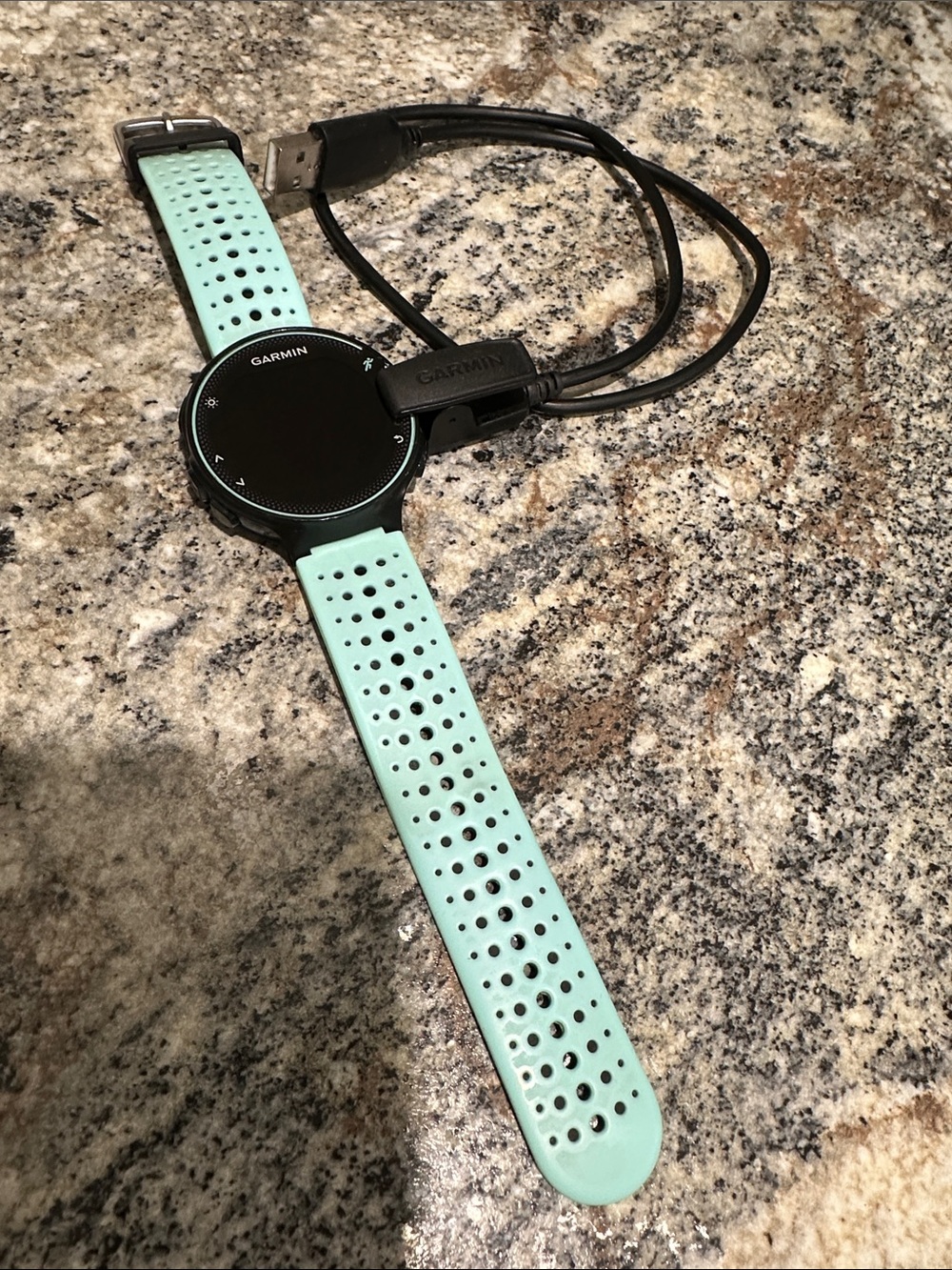 Garmin Forerunner 235 Sports Watch with Mint Green Perforated Band